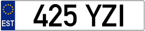 Trailer License Plate